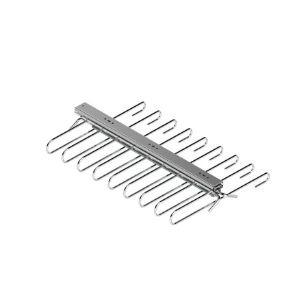 картинка Держатель выдвижной TERRY для одежды (брючница), крепление к полке в секцию от 350 мм, хром от магазина SEFI