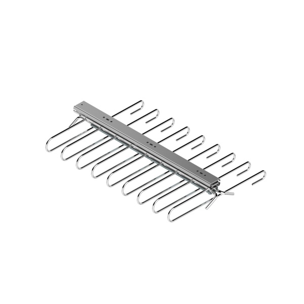 картинка Держатель выдвижной TERRY для одежды (брючница), крепление к полке в секцию от 350 мм, хром от магазина SEFI