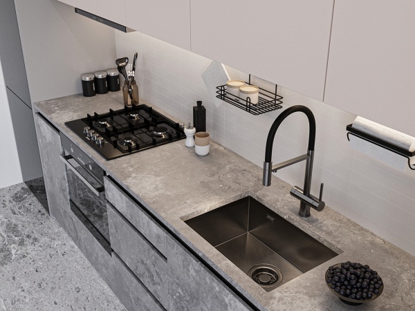 картинка Мойка EMAR 132, покрытие PVD, цвет Чёрный от магазина SEFI