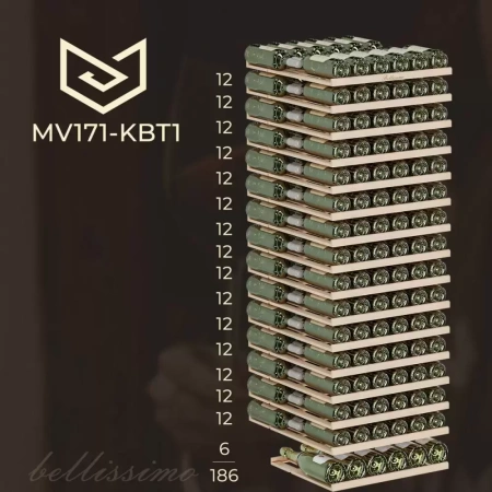 картинка Встраиваемый винный шкаф Meyvel MV171-KBT1 от магазина SEFI
