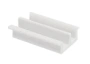 картинка Профиль пластик белый направляющая для 2-х стекол низкий (L-2500) от магазина SEFI