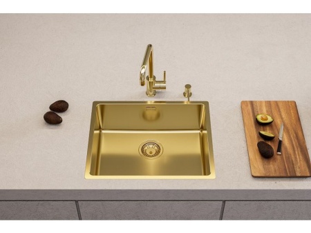 картинка Мойка Alveus KOMBINO 50 MONARCH GOLD SAT-90 542x442x195 F/S в комплекте с выпуском без сифона от магазина SEFI