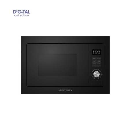 картинка Встраиваемая микроволновая печь с грилем HiSTORY MIH 38BG MBK Черная матовая от магазина SEFI
