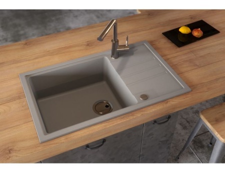 картинка Мойка FALCON 30 GRANITAL CARBON-G91 780x435x160;1X с сифоном 1105296, от магазина SEFI