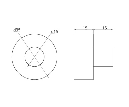 картинка Крючок TROY настенный, дерево от магазина SEFI