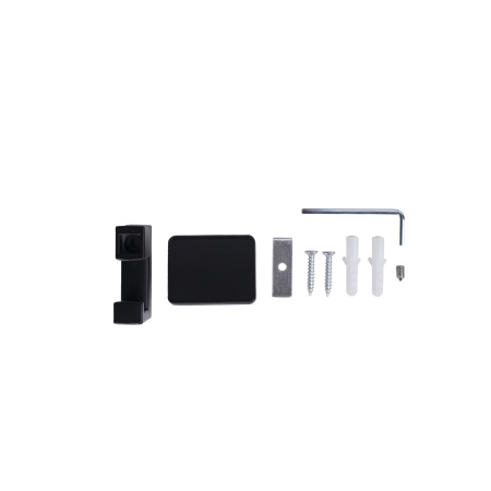 картинка Крючок меб. двухрожковый мет. QUADRA черный матовый AKS от магазина SEFI