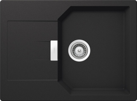 картинка Кухонная мойка SCHOCK MANHATTAN 45D CRISTALITE оникс от магазина SEFI