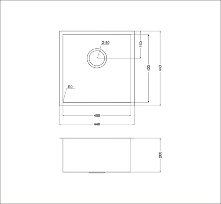картинка Мойка Oulin F101, поверхность сатин от магазина SEFI