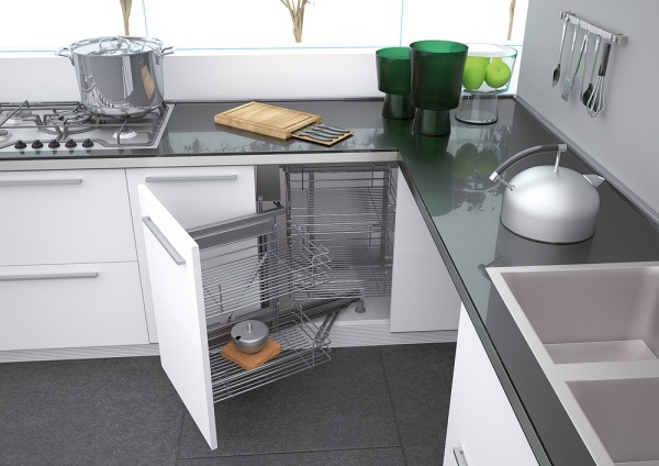 картинка Волшебный уголок Magic-4 Compact NEW с Soft-Close, левый для двери от 400 мм от магазина SEFI