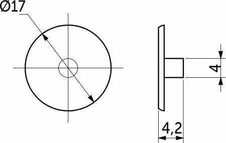 картинка Заглушка пластик к эксцентрику дуб сонома (43) PL (упак.-1тыс.шт.) магазин SEFI являющийся официальным дистрибьютором в России  картинка Заглушка пластик к эксцентрику дуб сонома (43) PL (упак.-1тыс.шт.) от магазина SEFI