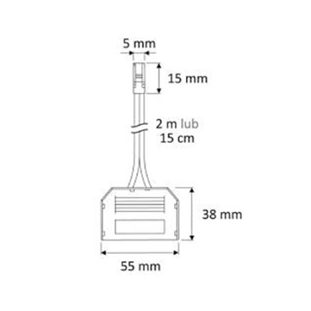 картинка Шнур соединительный с разветвителем для мини коннекторов 6 точечный с миниконнектором, 2м, HLT от магазина SEFI