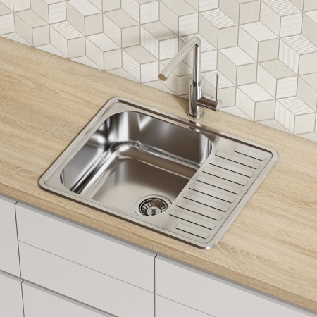 картинка Мойка, нерж. сталь, полир., 585*485, Strit S, IDDIS, STR58PDi77 от магазина SEFI