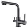 картинка Смеситель для кухни с подключением к фильтру, EMAR ЕС-3003, покрытие PVD, цвет Чёрный от магазина SEFI