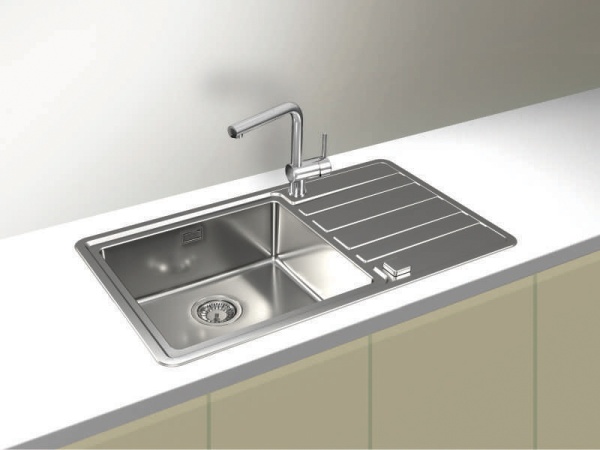 картинка Мойка RANDO 50R SAT-90 правая в комплекте с сифоном 1127251 от магазина SEFI