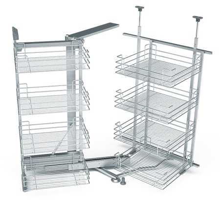 картинка Волшебный уголок Magic-8, металлические корзины Soft-Close, левый от магазина SEFI