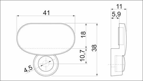 картинка Крепление зеркала мет. АJ62 хром (1кпл=4шт) AKS от магазина SEFI