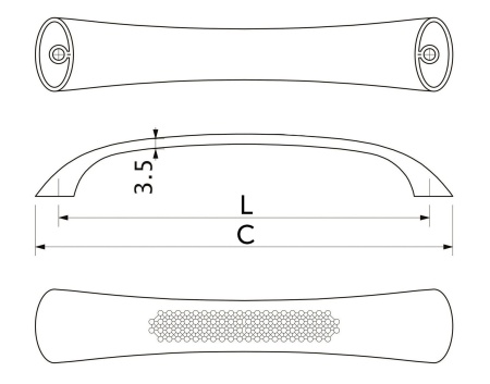 картинка Ручка меб. скоба мет. SIENA 96 хром от магазина SEFI
