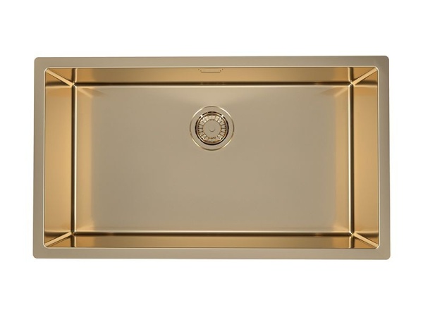картинка Мойка Alveus QUADRIX MONARCH 60 BRONZE 740x400x200 в комплекте с выпуском без сифона от магазина SEFI