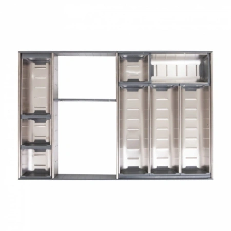 картинка Вкладыш 60/400 шуфлядный металлический Organizer нержавеющая сталь (373*564*65) AKS от магазина SEFI
