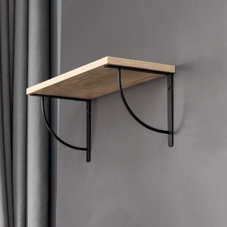 картинка Полкодержатель мет. ORBIT 250*250*20*3, черный AKS от магазина SEFI