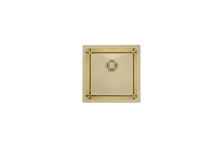 картинка Мойка Alveus QUADRIx 30 MONARCH GOLD 450x450x200 в комплекте с выпуском без сифона от магазина SEFI