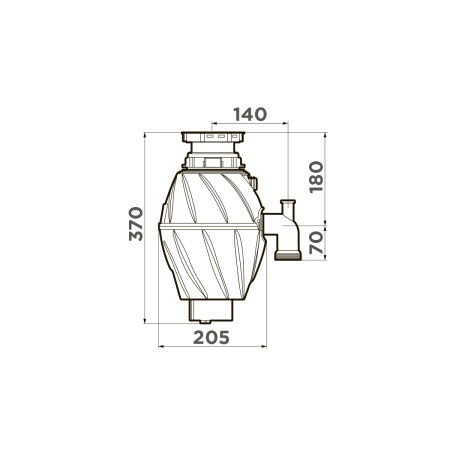 картинка Измельчитель пищевых отходов Nagare 500 от магазина SEFI