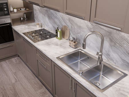 картинка Мойка Oulin S8203, поверхность сатин от магазина SEFI