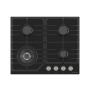 картинка Газовая варочная панель HiSTORY HGG 643C FBK, Черный кристалл+ от магазина SEFI