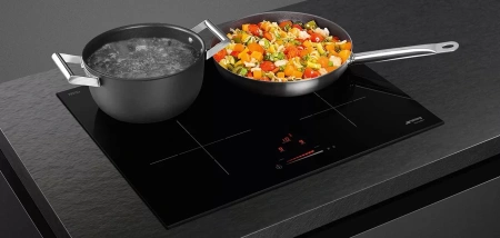 картинка Индукционная варочная панель Smeg SI4642D магазин SEFI являющийся официальным дистрибьютором в России  картинка Индукционная варочная панель Smeg SI4642D от магазина SEFI