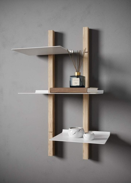 картинка Комплект WAVE, 2 боковые стойки 808мм, 2 полки 300х240, 1 полка 450х240 белые магазин SEFI являющийся официальным дистрибьютором в России  картинка Комплект WAVE, 2 боковые стойки 808мм, 2 полки 300х240, 1 полка 450х240 белые от магазина SEFI