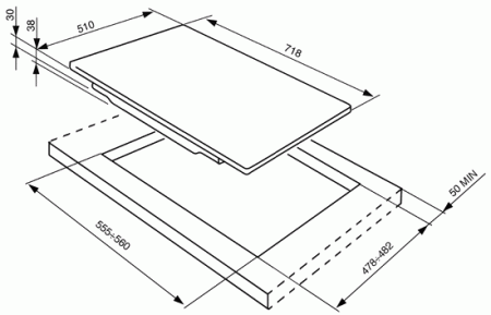 картинка Варочная панель Smeg P705VTES от магазина SEFI