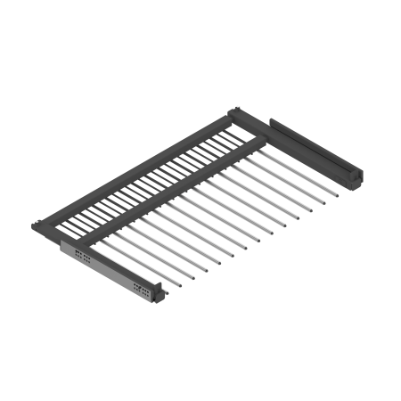 картинка Держатель выдвижной PANSY для одежды (брючница)с лотком для аксессуаров в секцию 800-900 мм,антрацит от магазина SEFI