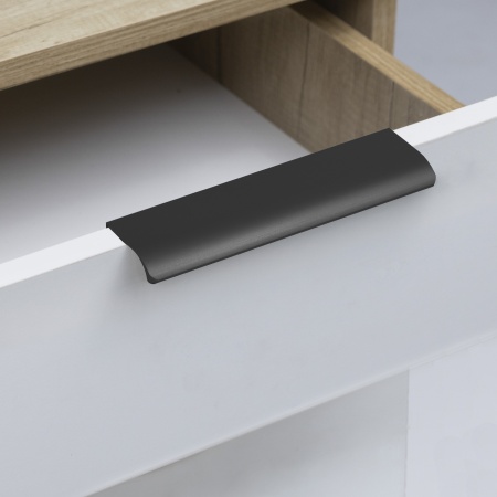 картинка Ручка меб. накладная алюм. MONBLAN 320/400 черный матовый, AKS от магазина SEFI