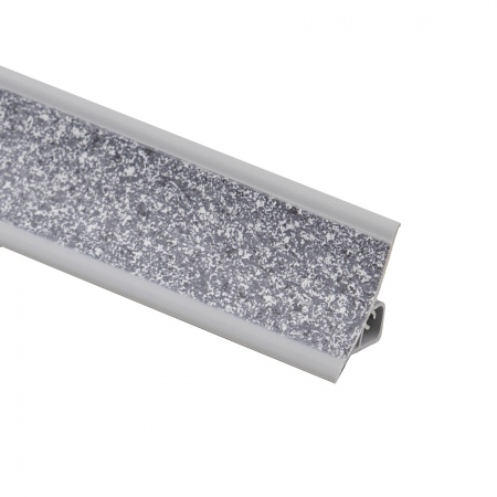 картинка Плинтус ПВХ к столешнику LР гранит антрацит (142) EL-MECH-PLAST (1шт=3м.п.) от магазина SEFI