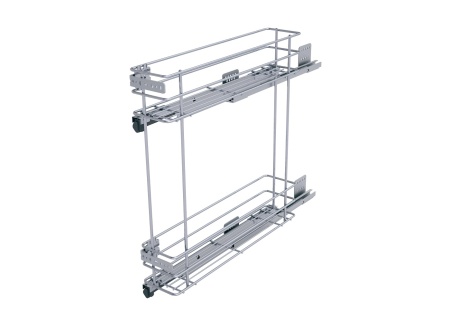 картинка Бутылочница JODY с доводчиком на ширину фасада 150 мм, крепление - левое, цвет - хром от магазина SEFI