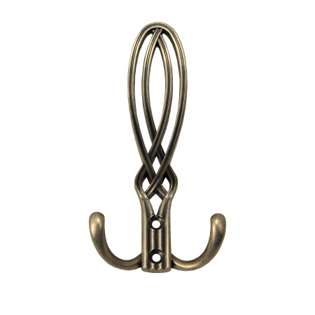 картинка Крючок меб. трехрожковый мет. PALAZZO античная латунь AKS от магазина SEFI