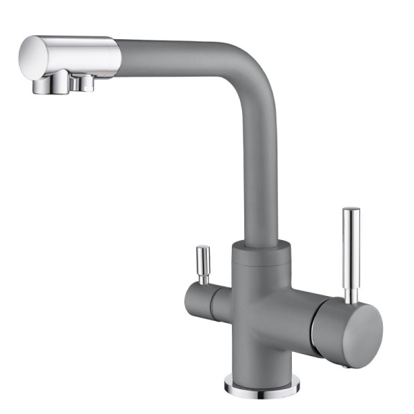 картинка Смеситель для кухни с подключением к фильтру, EMAR ЕС-3003, цвет Алмаз от магазина SEFI