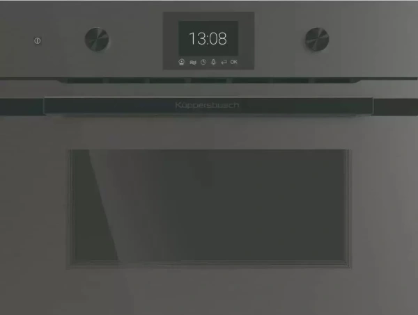 картинка Компактный духовой шкаф с микроволнами Kuppersbusch CBM 6350.0 GPH 6 Black Steel от магазина SEFI