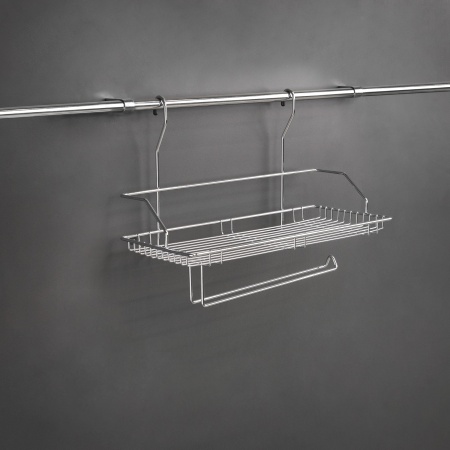 картинка Корзина на трубу d16 одинарная+бумага CWJ220 хром AKS от магазина SEFI