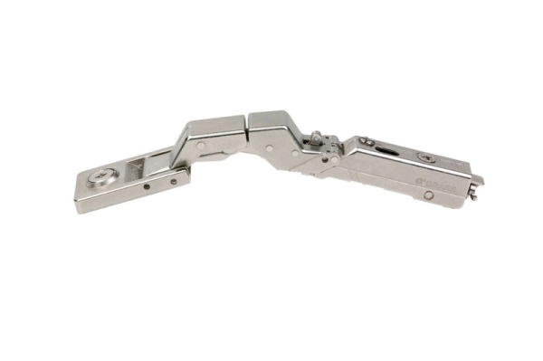 картинка Петля Tiomos Mirro 125° для зеркал./прозр. стеклянных фасадов без демпфера от магазина SEFI