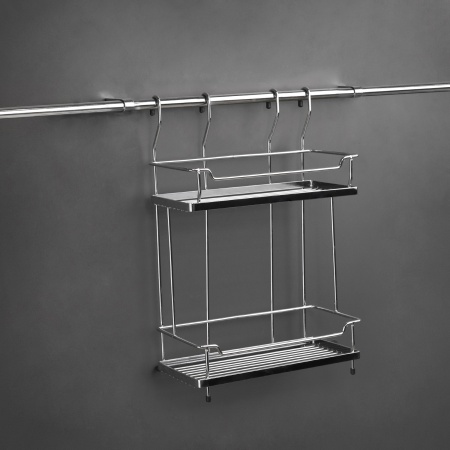 картинка Корзина на трубу d16 двойная CWJ216B хром AKS от магазина SEFI