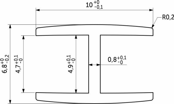 картинка Планка соединительная 4 матовая (L=0.6) AKS от магазина SEFI