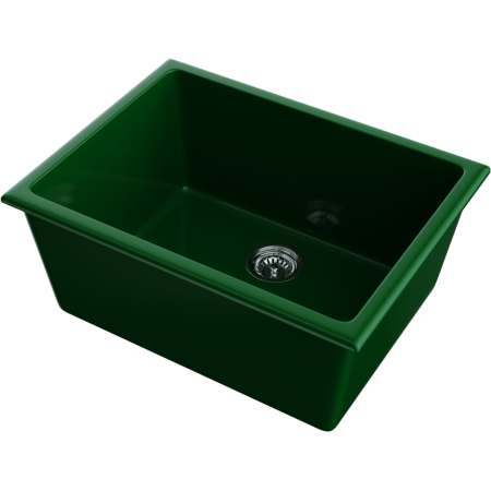 картинка Мойка Omoikiri Okinoshima 61-U/I-RG Glossy Natceramic/royal green глянцевый от магазина SEFI