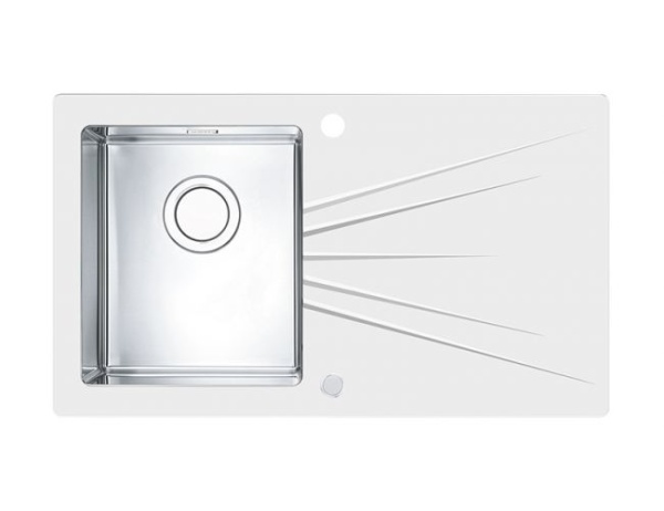 картинка Одинарный сифон FI 114 WITH OVERFLOW, SPACE SAVING, POP-UP, от магазина SEFI