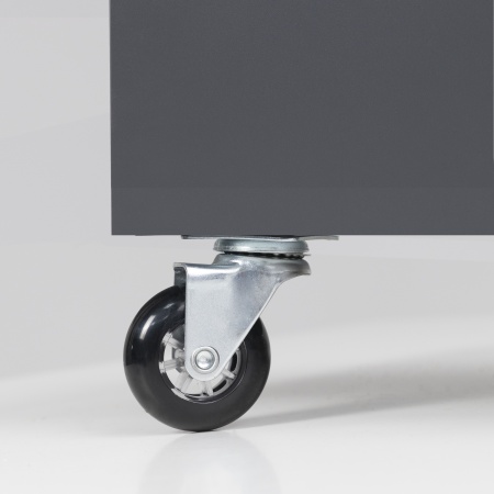 картинка Колесо меб. CRYSTAL/2 d50 h67 с площадкой, черный AKS от магазина SEFI