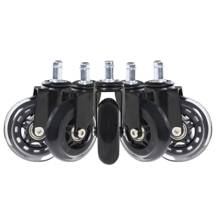 картинка Колесо меб. SKATE d75 со штоком, черный PRIME by AKS (1уп - 5шт) от магазина SEFI