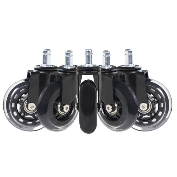 картинка Колесо меб. SKATE d75 со штоком, черный PRIME by AKS (1уп - 5шт) от магазина SEFI