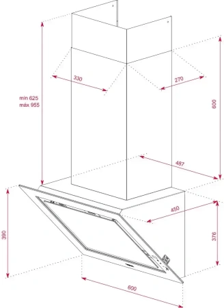 картинка Вытяжка Teka DLV 68660 TOS BLACK от магазина SEFI