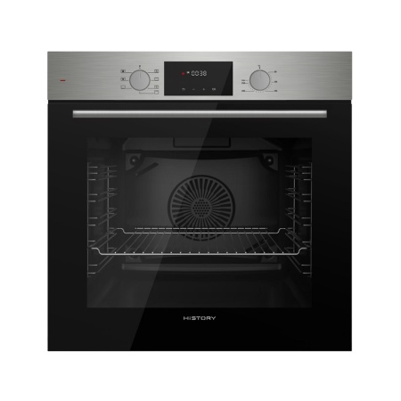 картинка Духовой шкаф HiSTORY OE728L.FIX, черный кристалл INOX от магазина SEFI