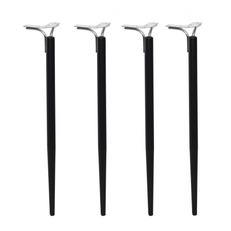 картинка Опора меб. DIANA h725, черный матовый/хром (1 упак = 4 шт) AKS от магазина SEFI